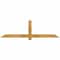 Ekena Millwork Eugene Rough Sawn Timber Gable Bracket, Western Red Cedar, 72"W x 21"H x 2"D x 4"F, 7/12 Pitch GBW072X21X0204EUG00RWR - alternate 1